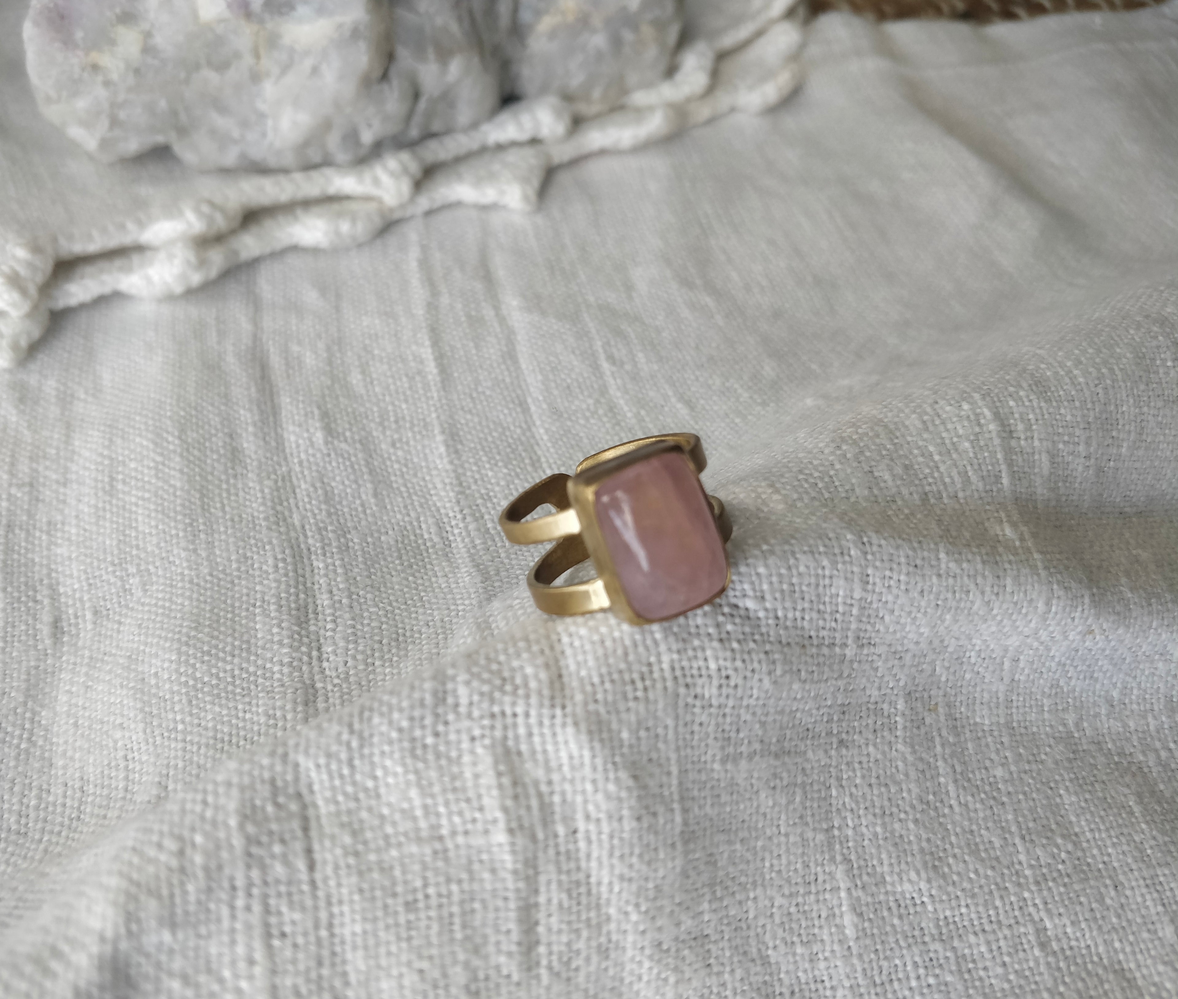 Anel Quietude com Morganite