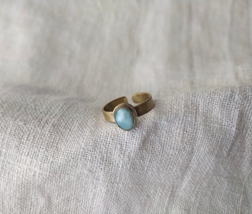 Anel Essência com Larimar