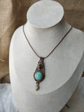 Colar Ma’at com Amazonite, Ametista e Pedra da Lua